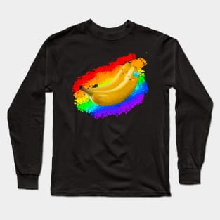 rainbow bananas Long Sleeve T-Shirt